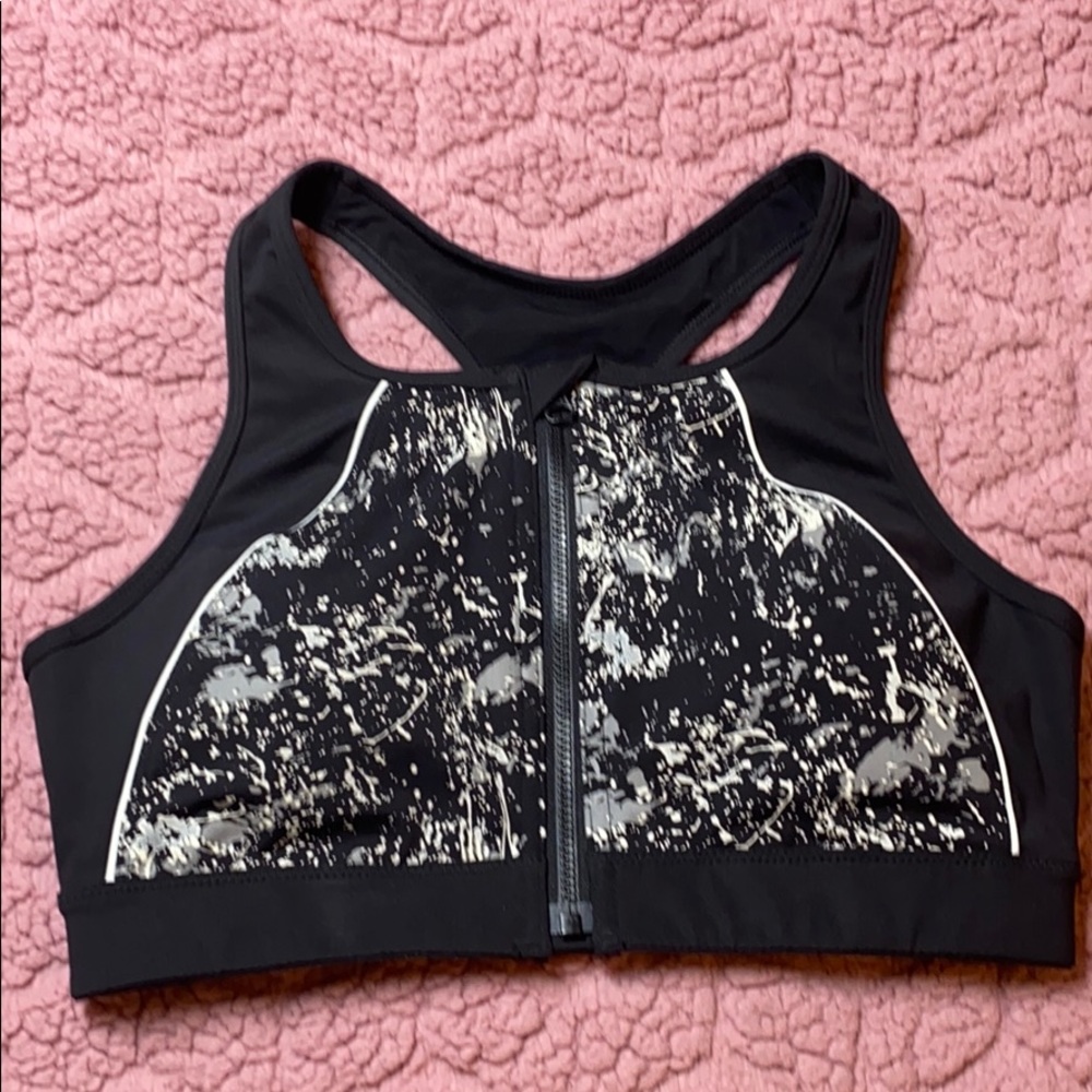 Yvette sports bra zip up size 36 a-c
